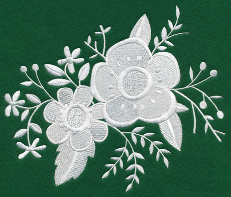 Whitework Floral Bouquet