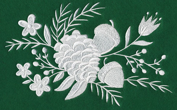 Whitework Pinecone Bouquet