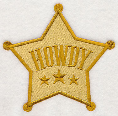 Howdy Sheriff's Badge