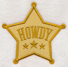Howdy Sheriff's Badge