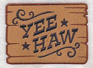 Yee-Haw Wooden Sign