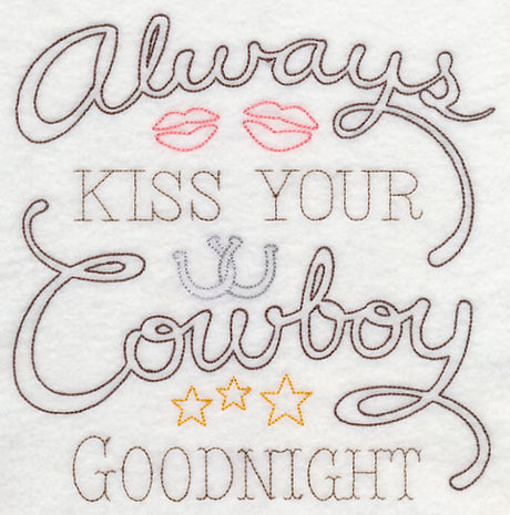 Always Kiss Your Cowboy Goodnight (Vintage)