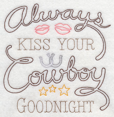 Always Kiss Your Cowboy Goodnight (Vintage)