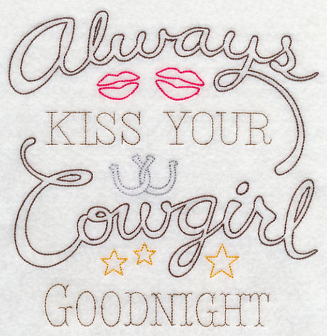 Always Kiss Your Cowgirl Goodnight (Vintage)