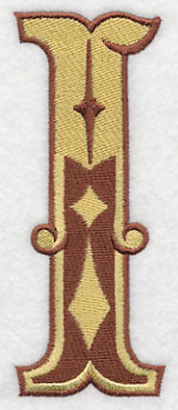 Western Letter I (5 inch)