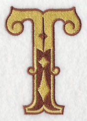 Western Letter T (5 inch)