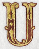Western Letter U (5 inch)