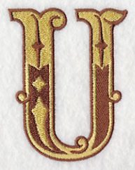Western Letter U (5 inch)