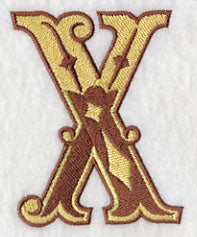 Western Letter X (5 inch)