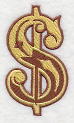 Western Dollar Sign (5 inch)