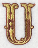 Western Letter U (5 inch)