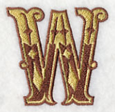 Western Letter W (5 inch)