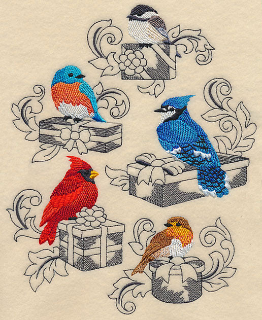 Birds and Gifts Medley – Embroidery Library