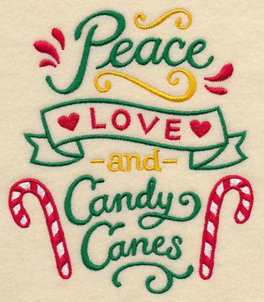 Peace Love and Candy Canes