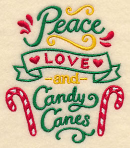Peace Love and Candy Canes