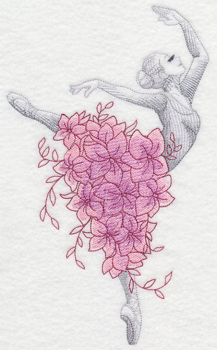Ballerina with Flowers