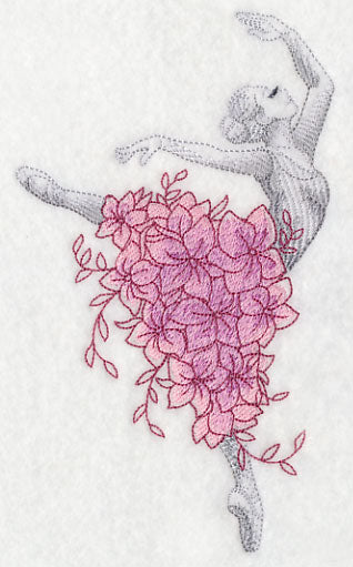 Ballerina with Flowers