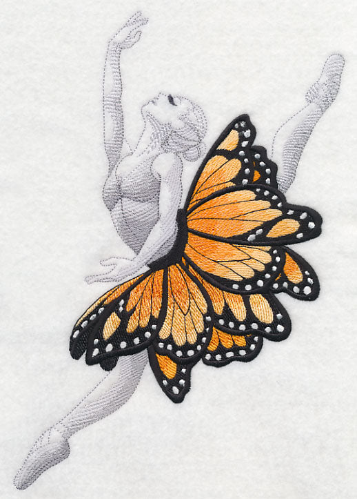 Ballerina Dancer with Butterflies