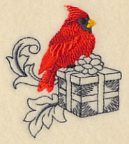 Cardinal and Gift