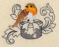European Robin and Gift