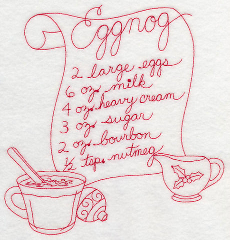 Eggnog (Redwork)