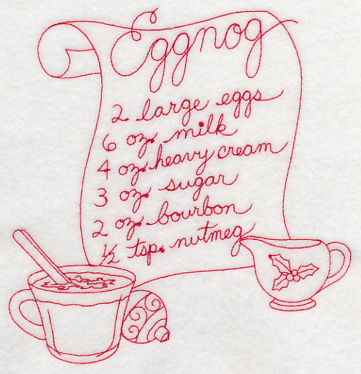 Eggnog (Redwork)