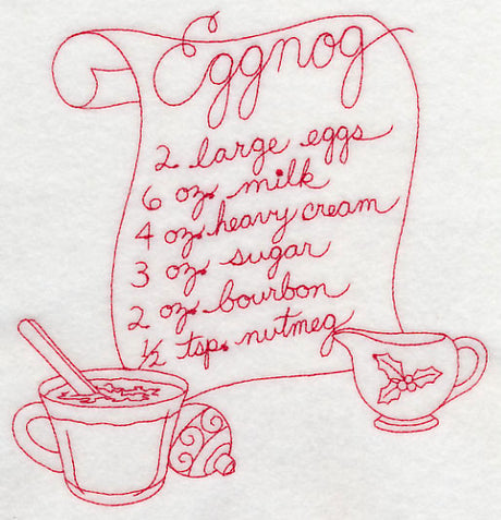 Eggnog (Redwork)