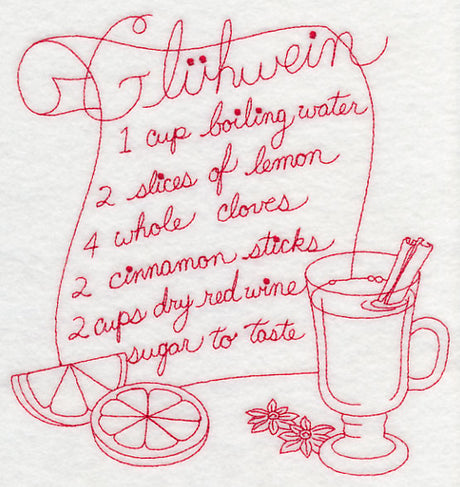 Gluhwein (Redwork)