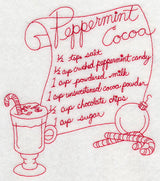 Peppermint Cocoa (Redwork)
