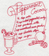 Peppermint Cocoa (Redwork)