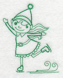 North Pole Skating Elf (Vintage)
