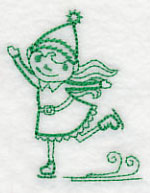 North Pole Skating Elf (Vintage)
