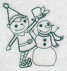 North Pole Snowman Elf (Vintage)