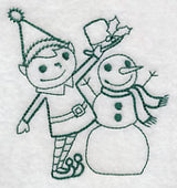 North Pole Snowman Elf (Vintage)