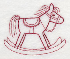 Santa's Toy Shop Rocking Horse (Vintage)