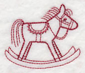 Santa's Toy Shop Rocking Horse (Vintage)