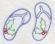 Warm Wishes Flip-Flops (Vintage)