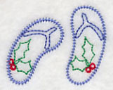 Warm Wishes Flip-Flops (Vintage)