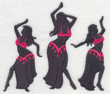 Belly Dance Silhouette Trio