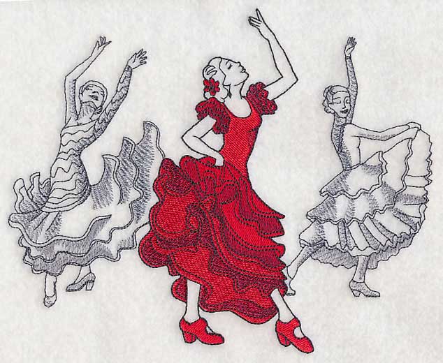 Flamenco Fashion Plate