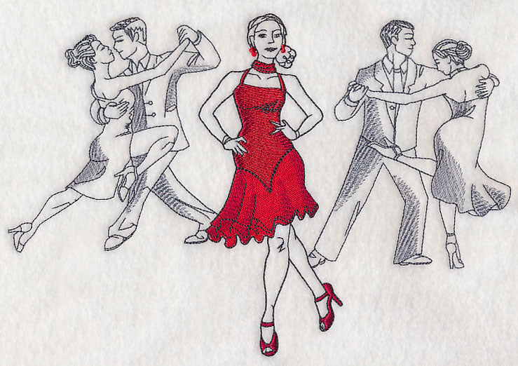 Latin Dance Fashion Plate