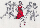 Latin Dance Fashion Plate