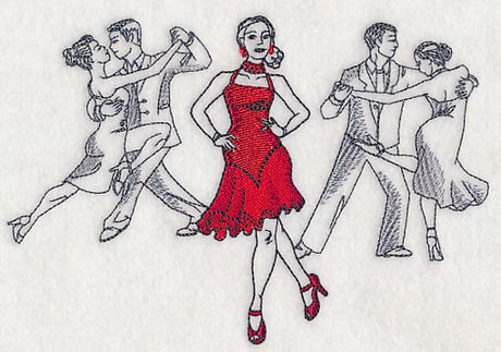 Latin Dance Fashion Plate