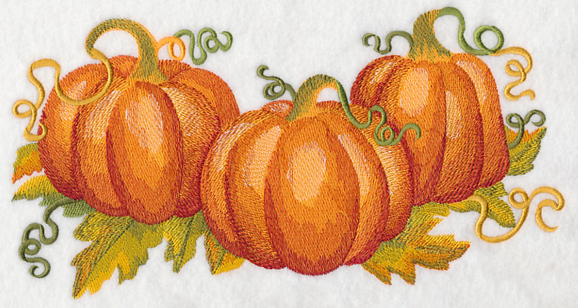 Pumpkin Patch in Watercolor
