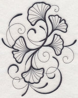 Inky Ginkgo Leaves