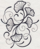 Inky Ginkgo Leaves