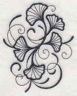 Inky Ginkgo Leaves