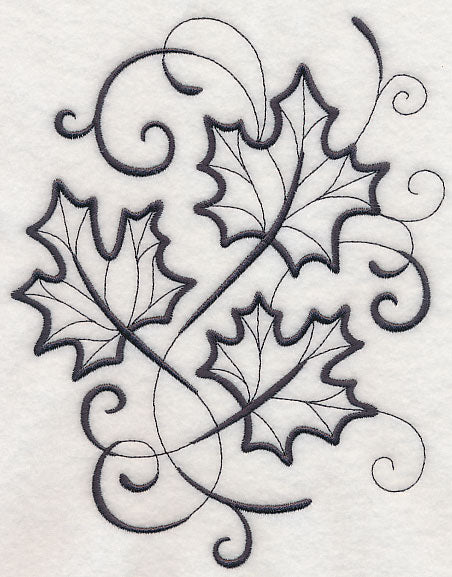 Inky Maple Leaves