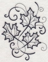 Inky Maple Leaves