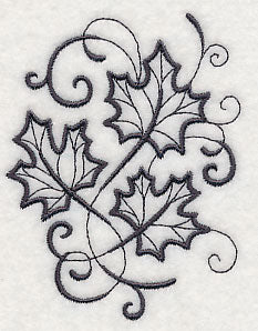 Inky Maple Leaves